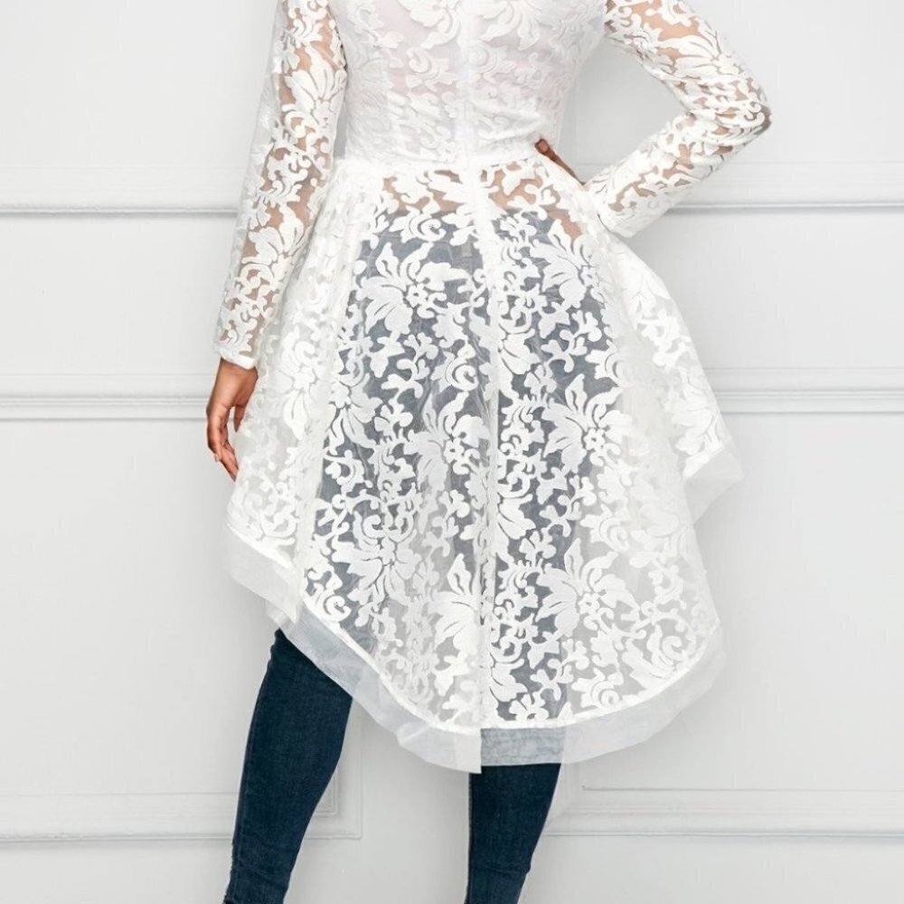 Floral Asymmetrical Top (Size XXL)